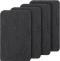 OLANLY Dog Door Mat Set 4-Piece 24x16, Absorbs Moisture and Dirt, Absorbent Non-Slip Washable Doormat, Quick Dry Chenille Mud Mat for Dogs, Entry Indoor Entryway Carpet for Inside Floor, Dark Grey