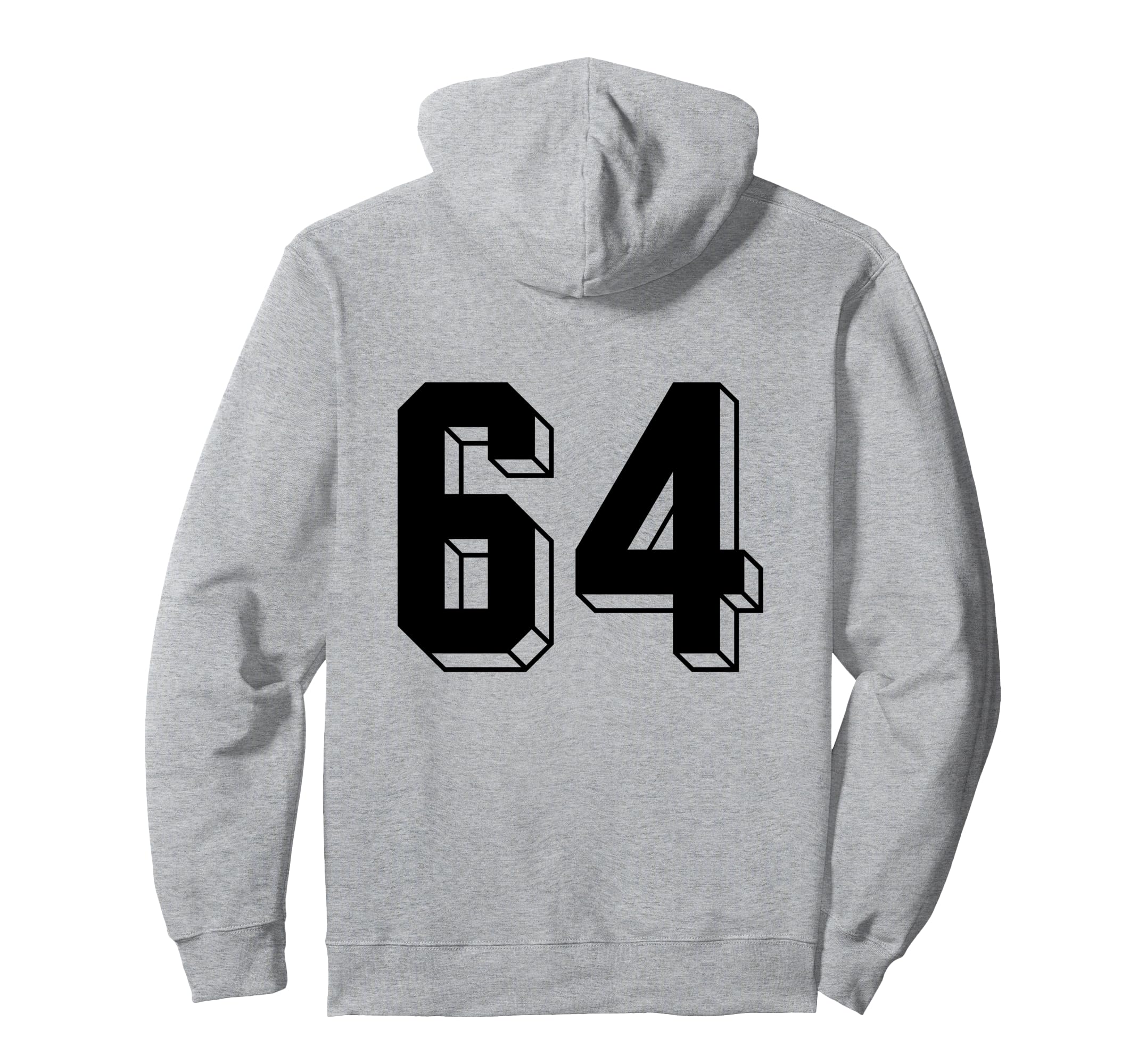 Number 64 Backside 80S 90S Team Jersey Hoodie - Custom Art Print Men Women