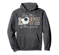 Love Game Soccer Game Day Leopard Gifts Hoodie - Custom Art Print Unisex