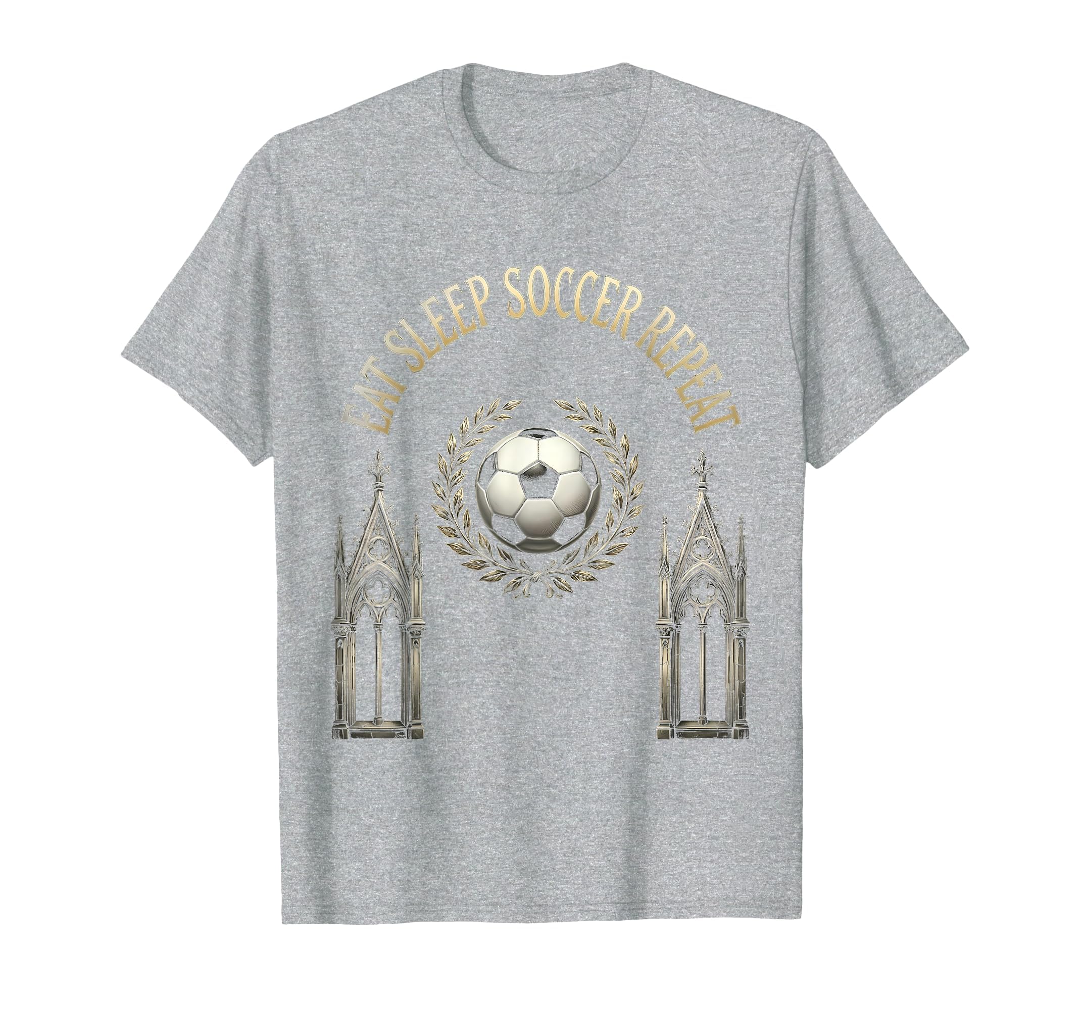 Eat Sleep Soccer Repeat Football T-Shirt - Aesthetic Graphic for Adults