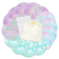 wegreeco Nursing Breast Pads (14 Pack) + Laundry Bag & Travel Storage Bag, 4.7 inch - Washable & Reusable Breastfeeding Nursing Pads (Plain Shape, Watercolors, Large)