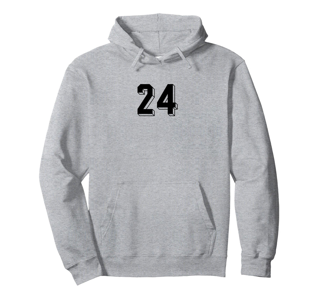 Number 24 80S 90S Soccer Team Jersey Hoodie - Trendy Graphic for Adults