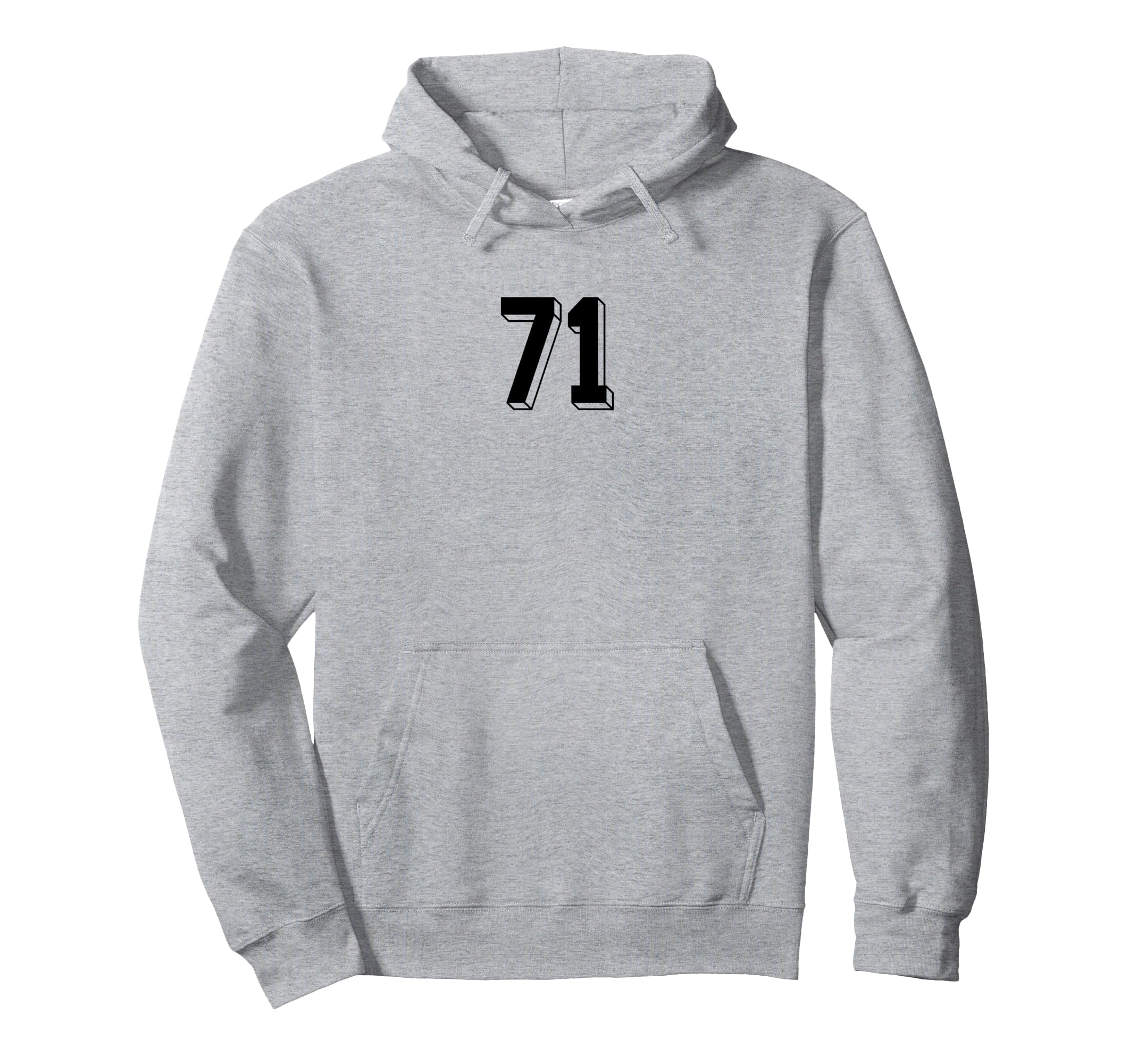 Number 71 80S 90S Soccer Team Jersey Hoodie - Trendy Graphic for Adults