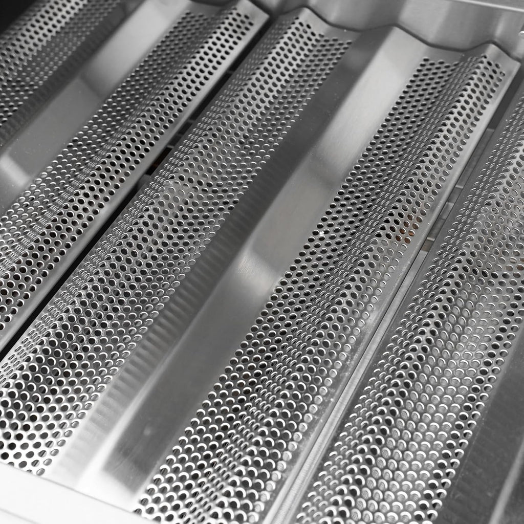 Hygrill 40-Inch Built In Grill, Stainless Steel 5-Burner Grill Head for Outdoor Kitchen, Liquid Propane