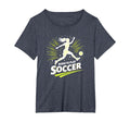 Born To Play Soccer Womens T-Shirt - Graphic Print for Adults