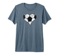 Soccer Love Soccer Heart Soccer Mom T-Shirt - Custom Art Print for Adults