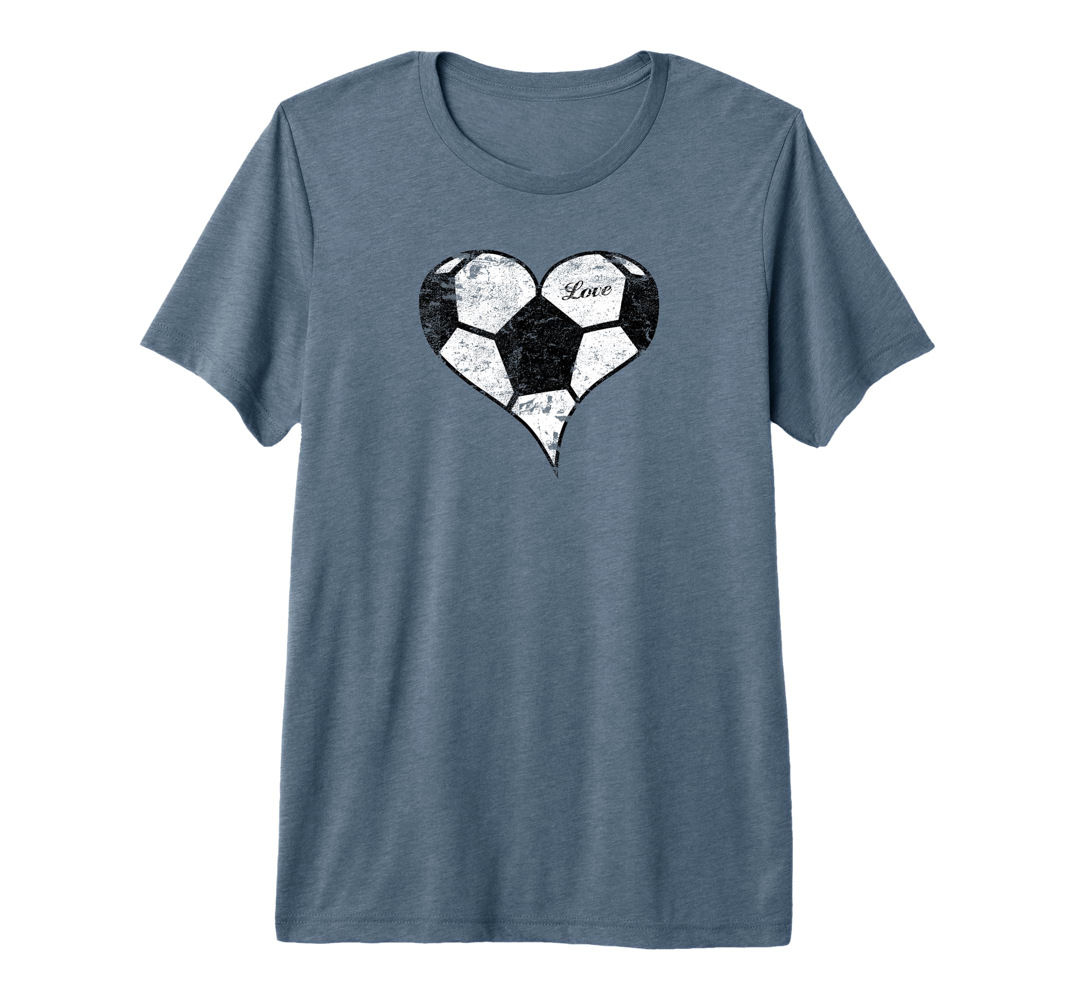 Soccer Love Soccer Heart Soccer Mom T-Shirt - Custom Art Print for Adults