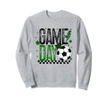 Game Day Soccer Season Black Sweatshirt - Casual Everyday Wear for Adults
