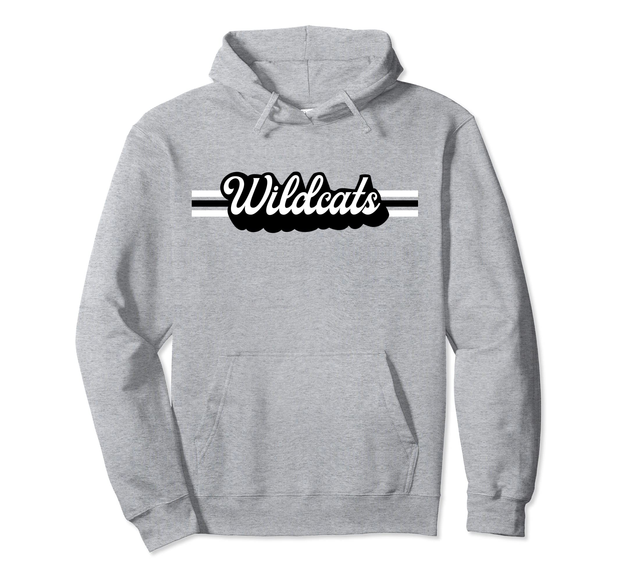 Wildcats Mascot School Spirit Wildcat Hoodie - Fun Novelty Design Unisex