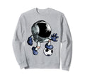 Astronaut Soccer Player Goalie Sweatshirt - Casual Everyday Wear Unisex