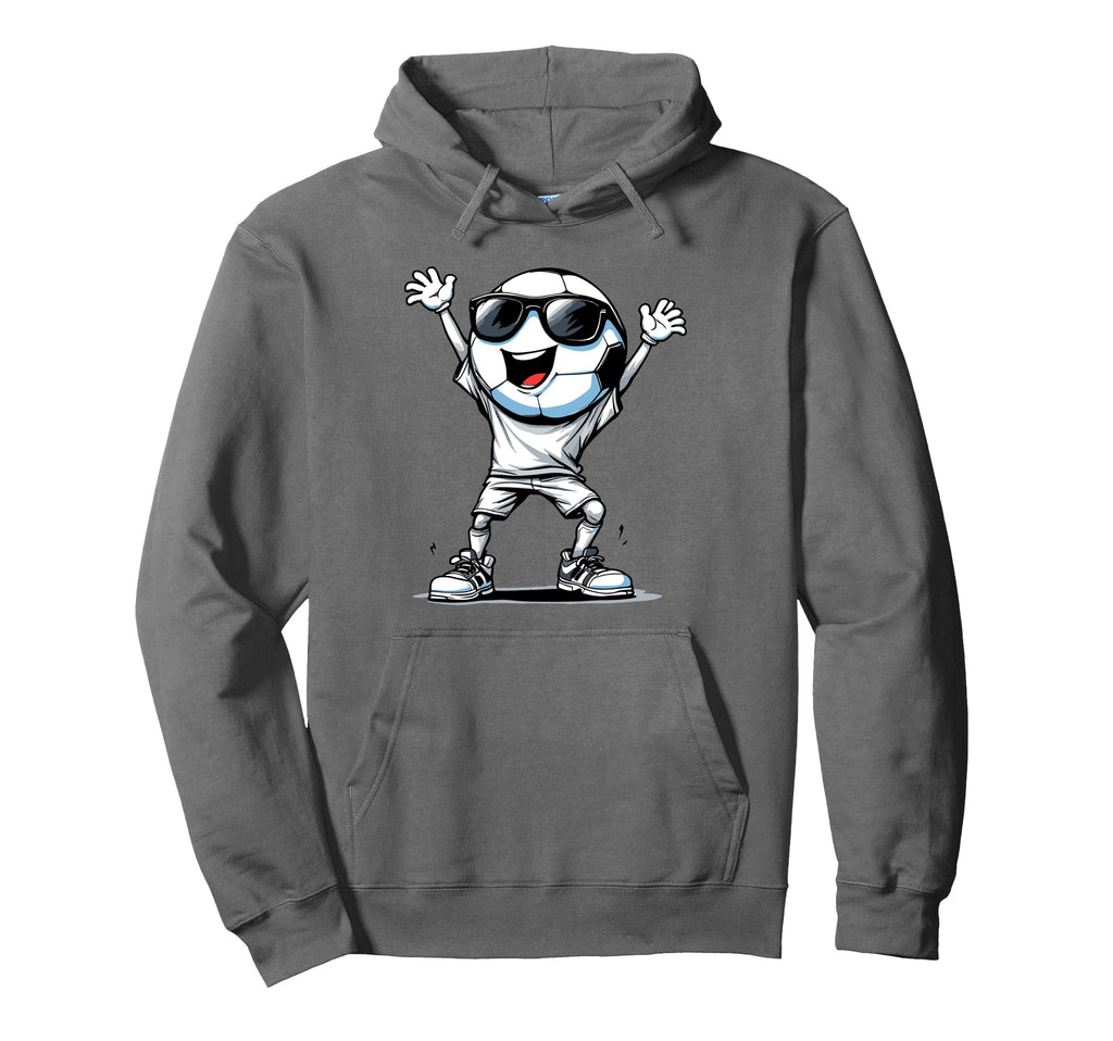 Soccer Ball Cartoon Funny Football Hoodie - Aesthetic Graphic Men Women