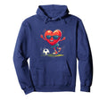 Heart Soccer Hoodie - Streetwear Style Unisex