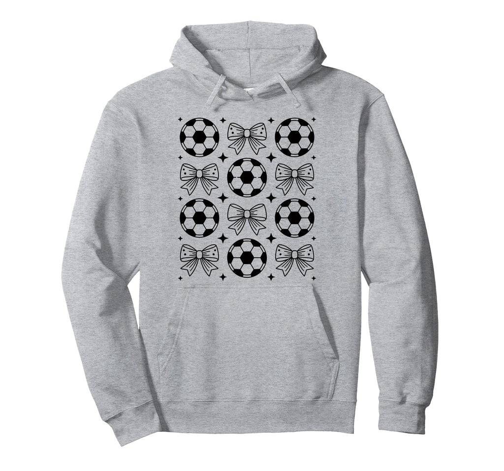 Groovy Soccer Coquette Bow Soccer Soccer Hoodie - Unique Graphic Men Women