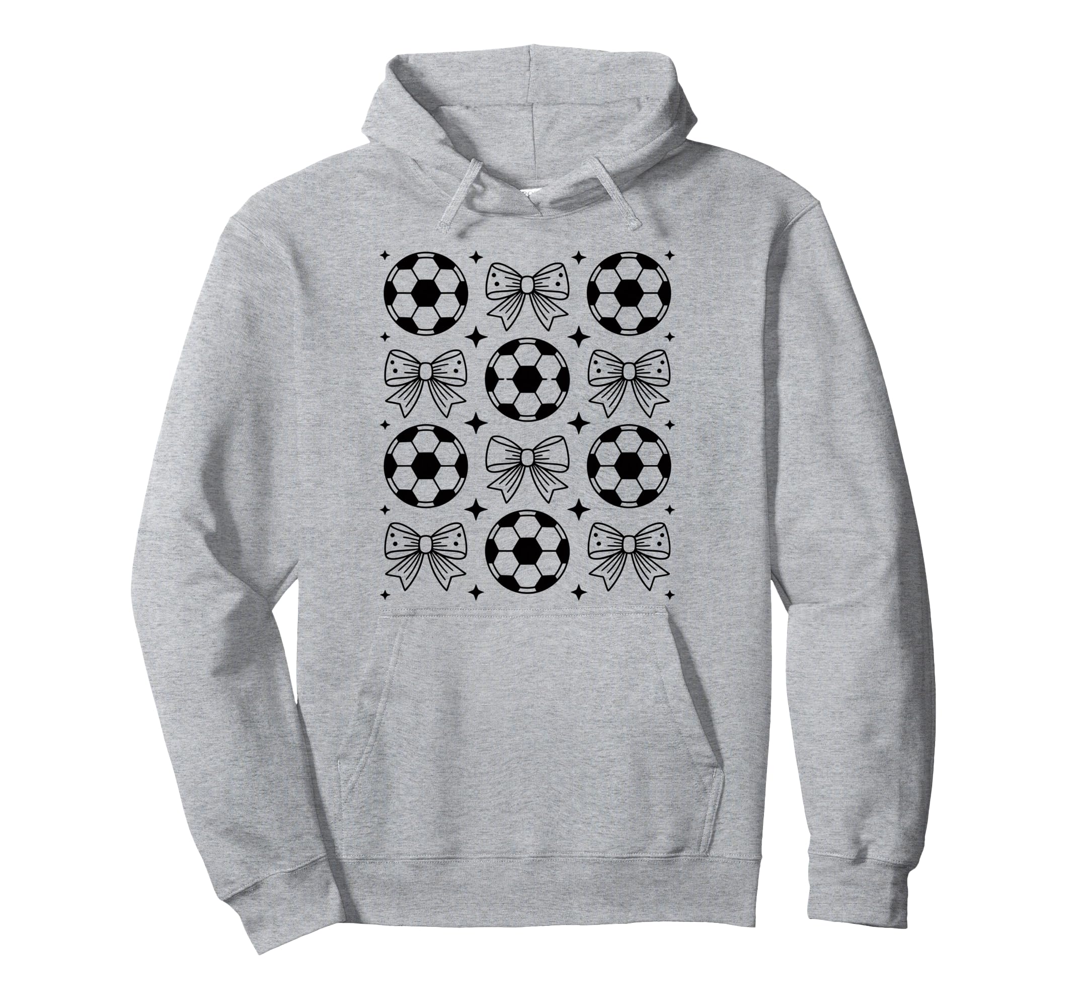 Groovy Soccer Coquette Bow Soccer Soccer Hoodie - Unique Graphic Men Women