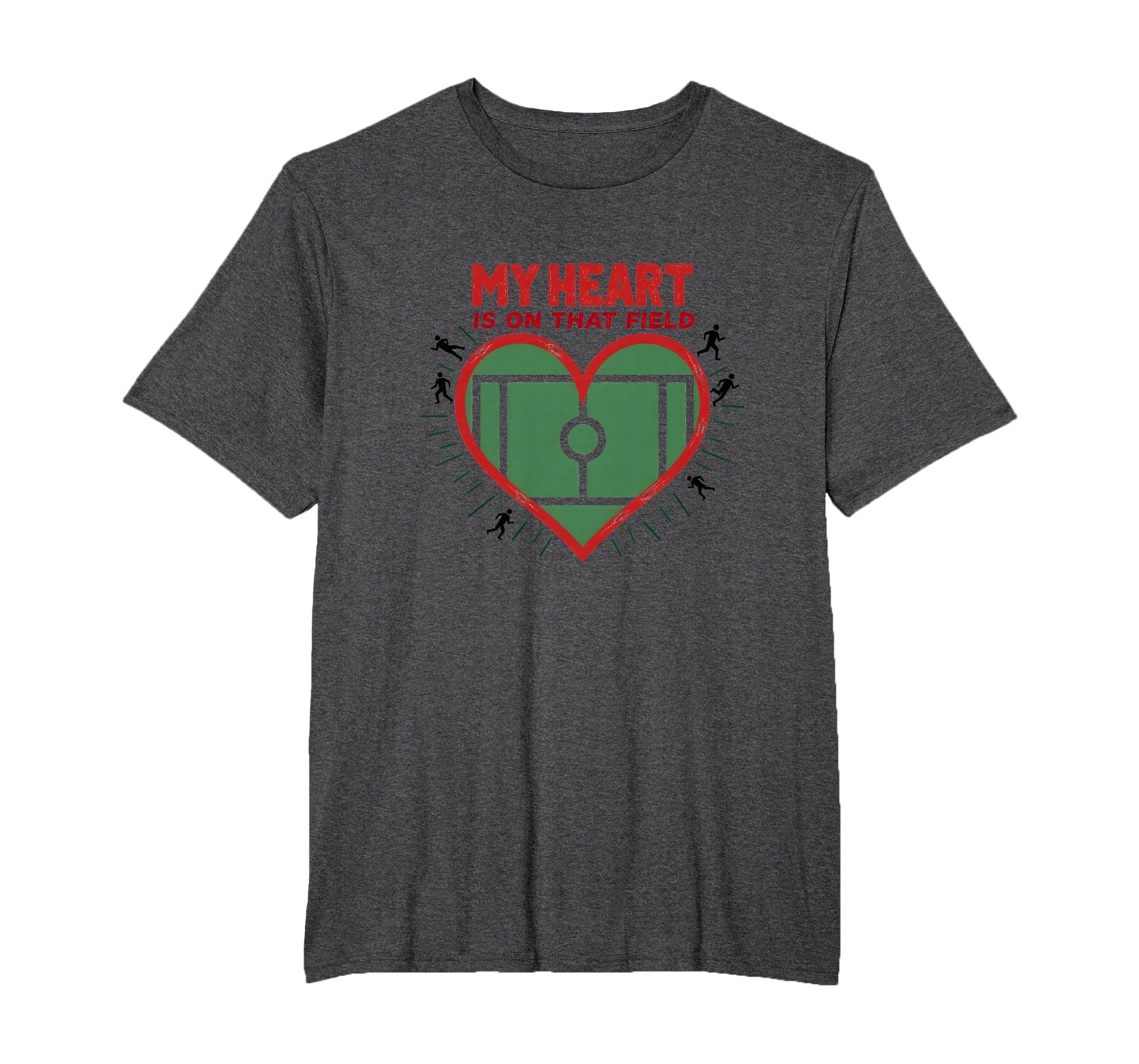 My Heart Is That Field Soccer Fan Passion T-Shirt - Trendy Graphic Unisex