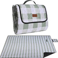 Extra Large Picnic Blanket 80''x 80'' Waterproof Foldable Picnic Mat for Beach, 5-Layer Outdoor Blanket for 6 to 8 Adults,Camping Grass Lawn Park Accessories Couple Park Wedding Registry(Green)