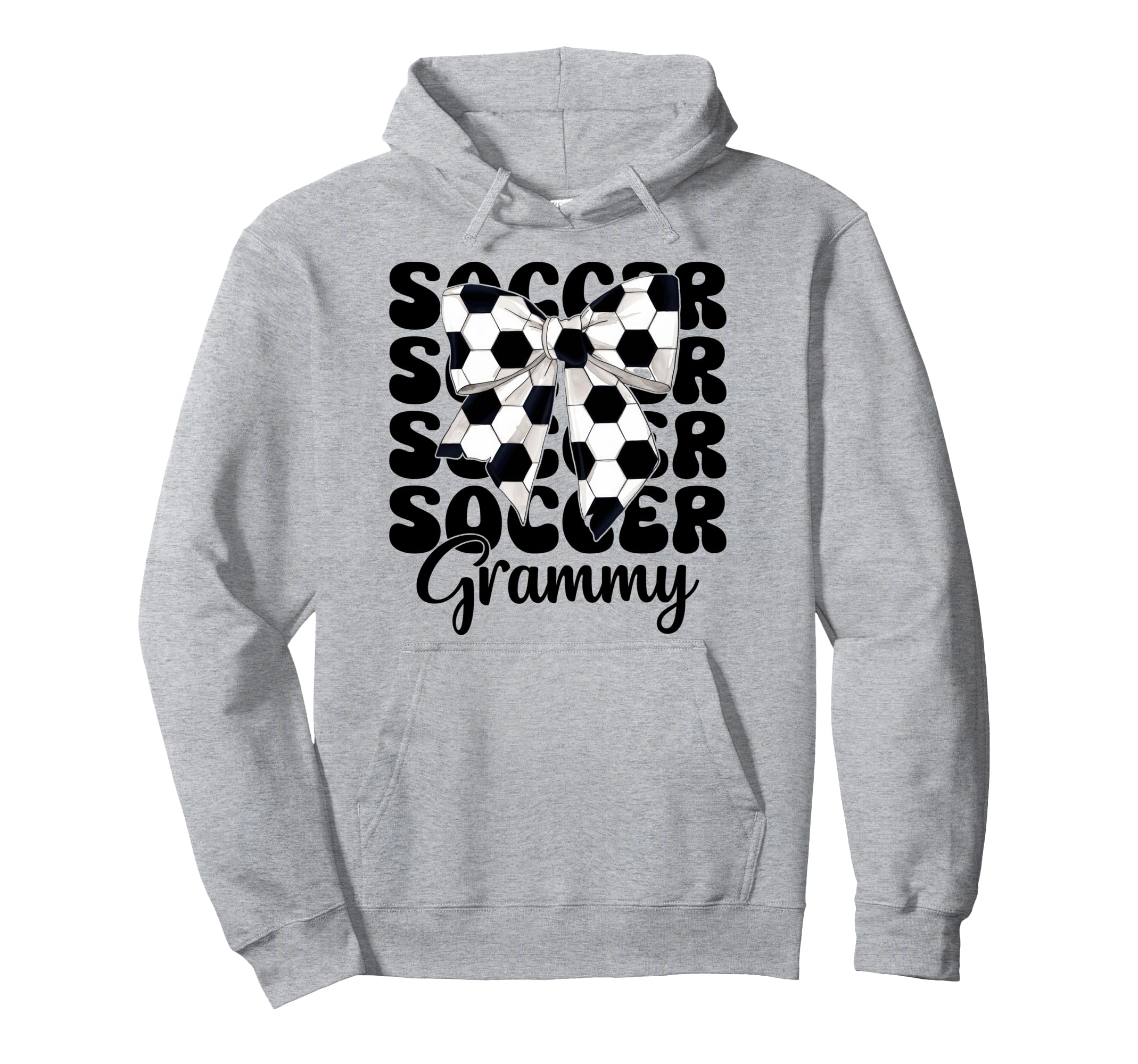 Soccer Grammy Soccer Grandma Nana Coquette Hoodie - Novelty Apparel Unisex