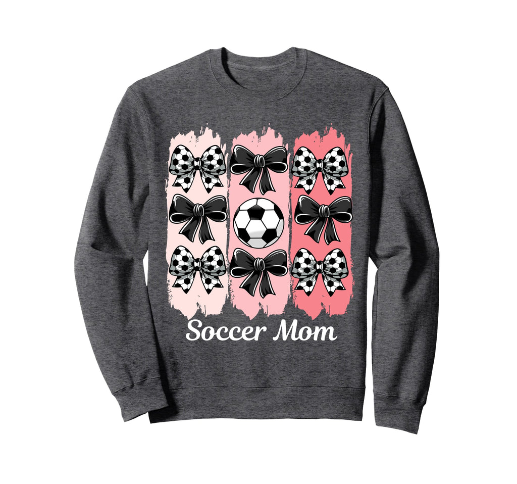 Soccer Mom Coquette Bow Soccer Mom Sweatshirt - Custom Art Print Men Women