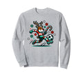 Reindeer Playing Soccer Sports Sweatshirt - Custom Art Print Unisex