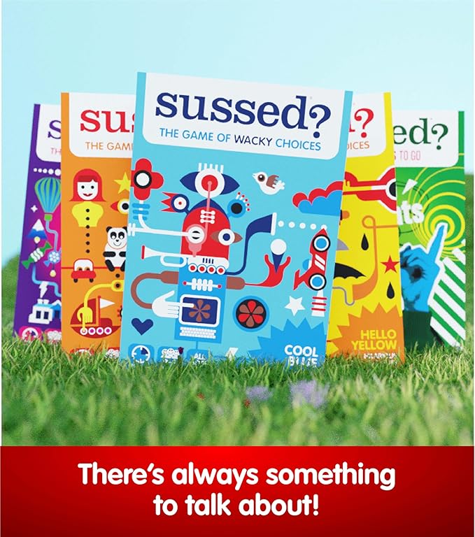 SUSSED The Wacky ‘What Would You Do’ Travel Card Game - Social Fun for Kids and Teens - Easy Game for Families & Road Trips - Ages 7+ - Orange Pack