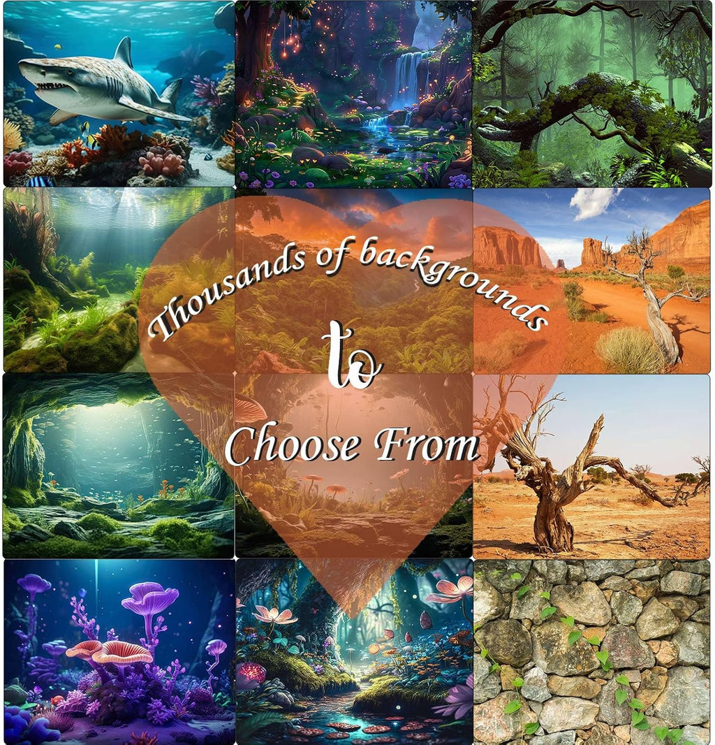 Aquarium Background Exquisite Underwater Grass Leaves with Pebbles Aquarium Backdrop Vivid Green Aquatic Plant Stone with Dead Woods and Fresh Leaves Fish Tank Wallpaper 48x18in
