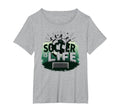 Soccer Is Life Inspiring T-Shirt - Casual Everyday Wear for Adults