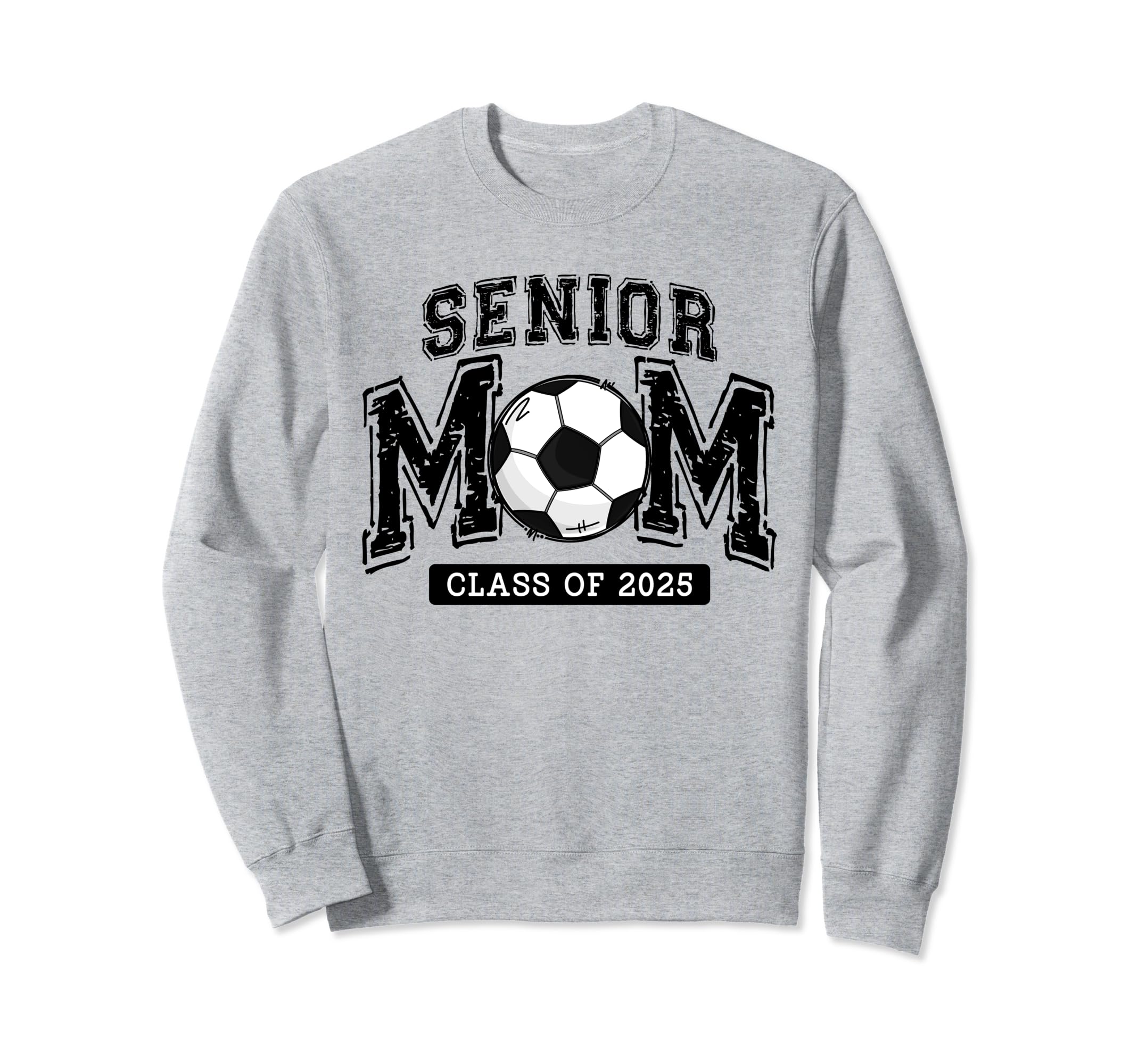 Senior Mom 2025 Soccer Mom Class 2025 Sweatshirt - Trendy Graphic Unisex