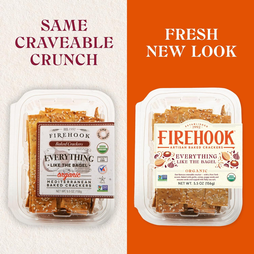Firehook Crackers, Everything Seasoning, 5.5 oz, Case of 8