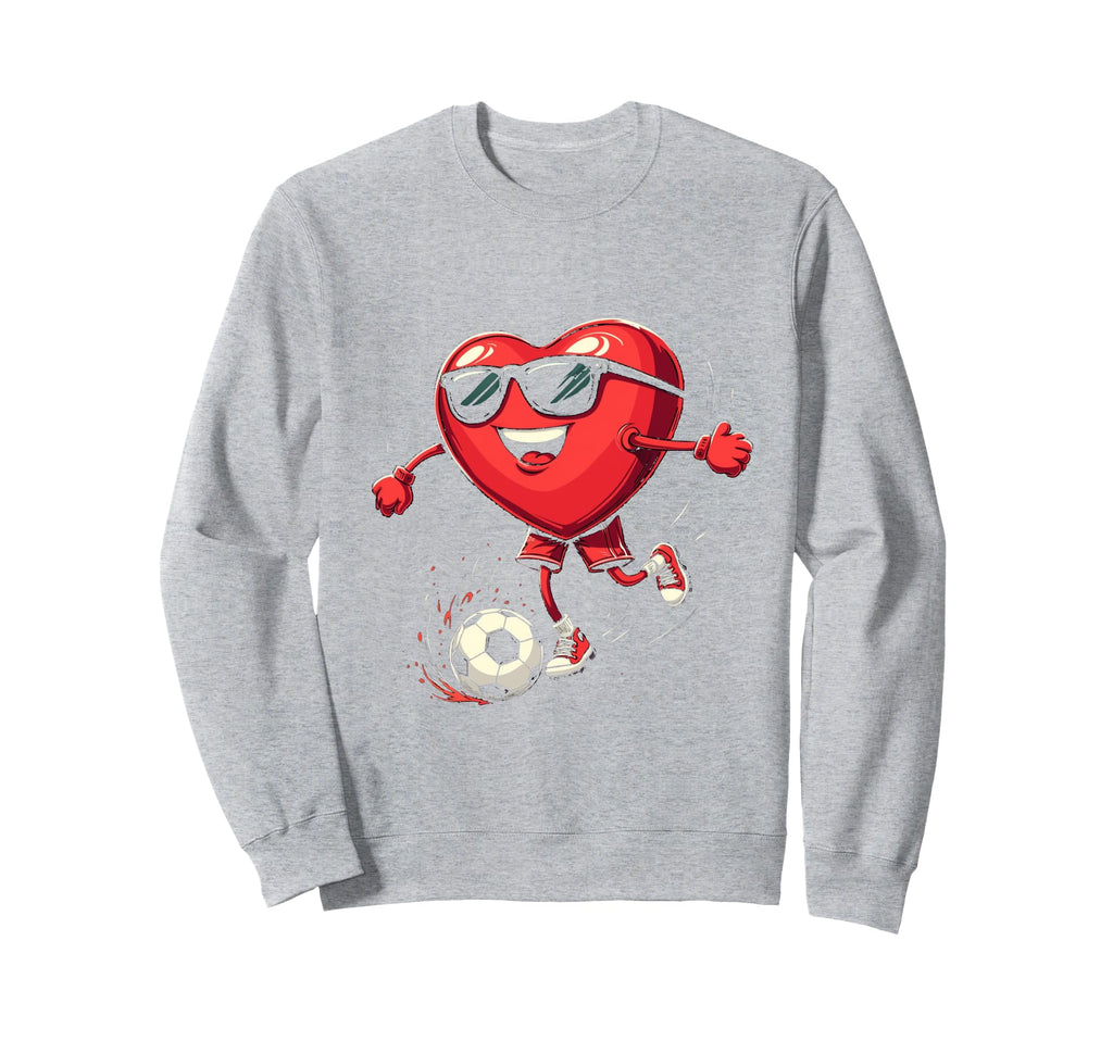 Heart Soccer Gift Hoodie - Trendy Graphic Men Women