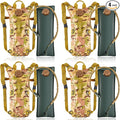 4 Pack Tactical Hydration Backpack with 3L Water Bladder Military Daypack Water Backpack Lightweight Hydration Back Pack for Running Cycling Climbing Hiking for Men Women