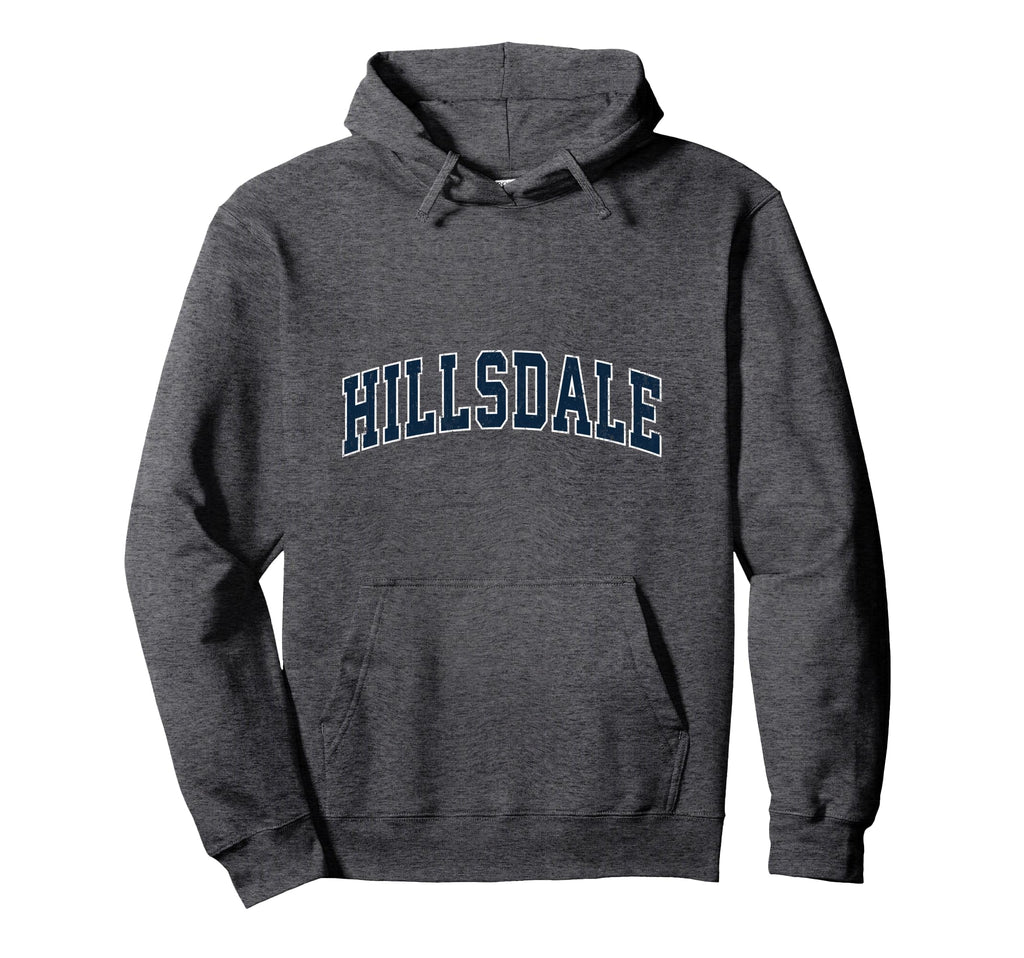 Hillsdale New Jersey Nj Sports Navy Hoodie - Graphic Print for Adults