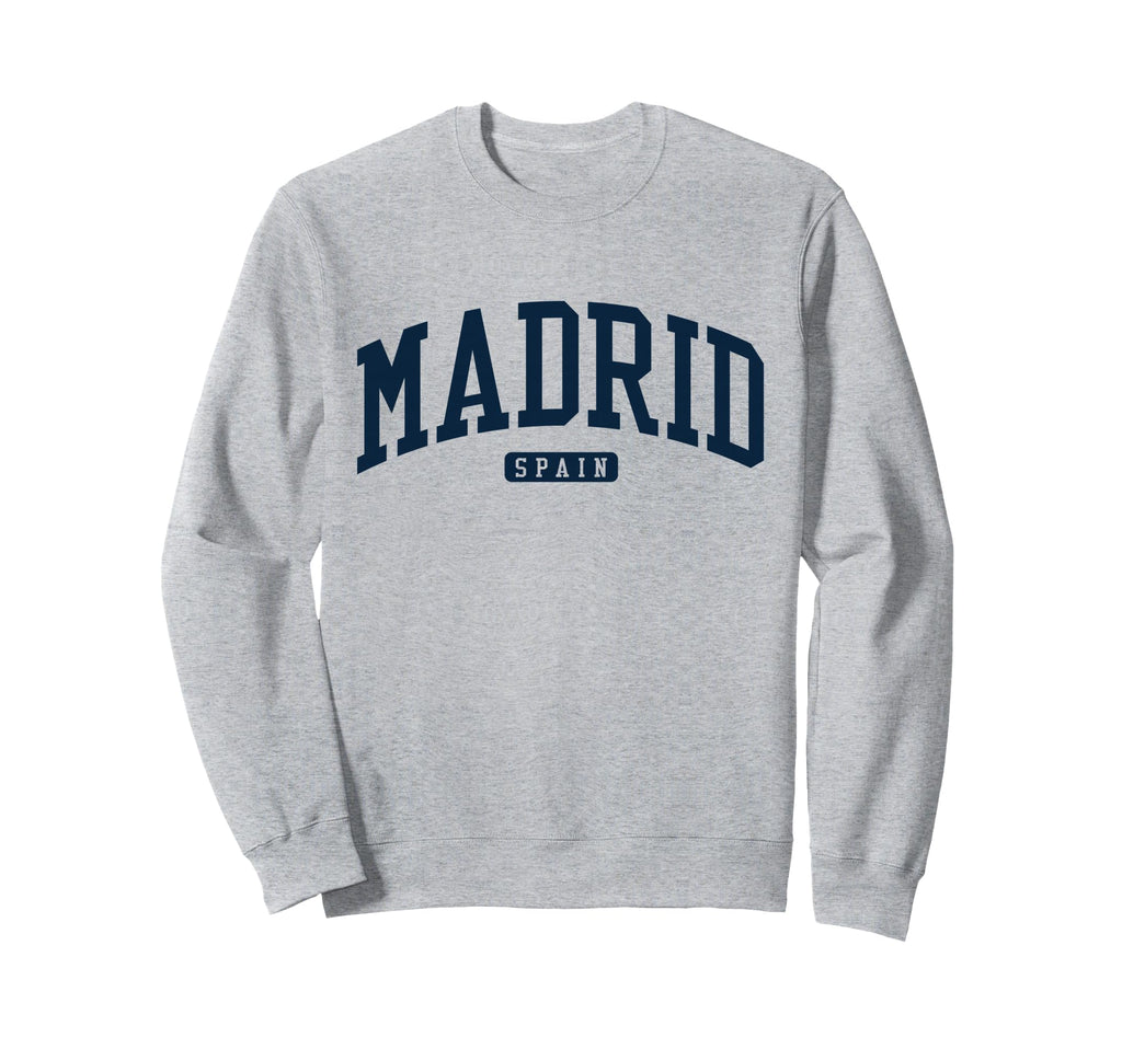 Madrid Spain Espana College Sweatshirt - Graphic Print Men Women