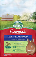 Oxbow Essentials Rabbit Food, Adult Rabbit, Made with Oxbow Timothy Hay, Pet Pellets with Vitamins & Minerals, Small Animal Pet Products, Bunny Supplies, Made in USA, Bunny Food, 5 lb