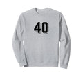 Number 40 80S 90S Soccer Team Jersey Sweatshirt - Trendy Graphic Unisex