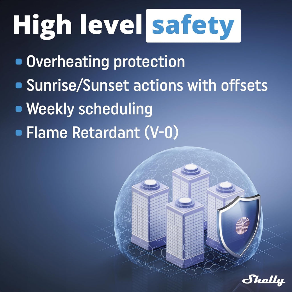 Shelly Pro 1 | Wi-Fi & LAN, 1-Channel Smart Relay Switch | Home Automation | Bluetooth Gateway | Compatible with Alexa & Google Home | No Hub Required | Remote Control | Timer Schedule | Dry Contacts