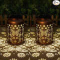 2 Pack Butterfly Solar Lanterns Outdoor Waterproof - Hanging Butterflies Solar Lights Garden Decor, Birthday Gifts for Women, Mom, Mothers Day Gifts, Outdoor Decor for Patio, Yard