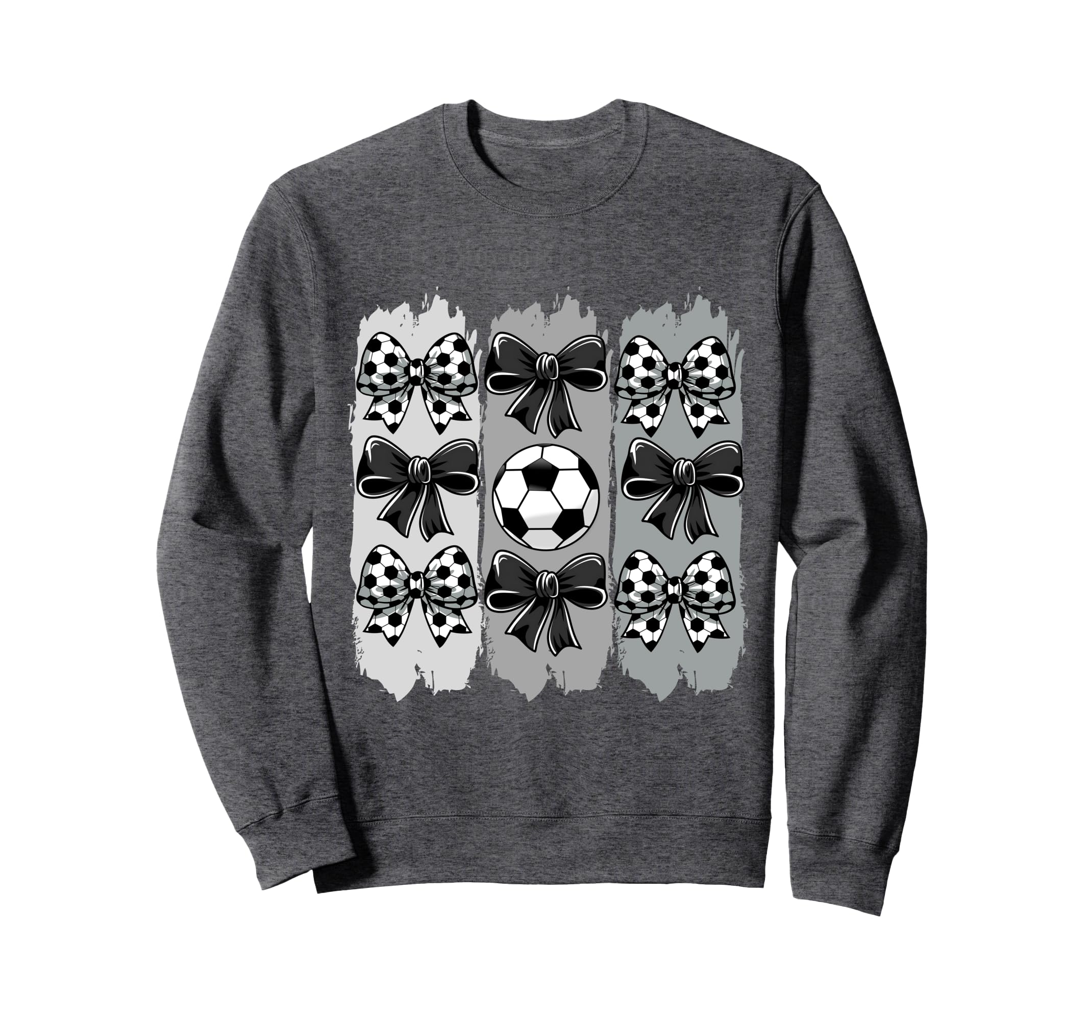 Soccer Coquette Bow Soccer Ball Soccer Sweatshirt - Unique Graphic Unisex
