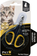 Cat Nail Clippers by Pet Republique – Professional Stainless-Steel Nail Clipper for Cats, Kittens, Hamster, Rabbits, Birds, & Small Breed Animals Claw Trimmer