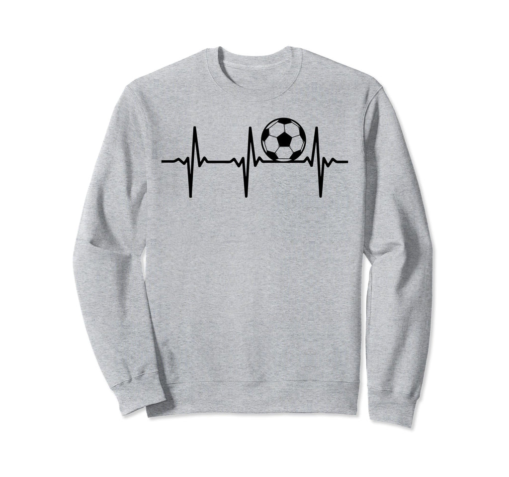 Soccer Heartbeat Soccer Ball Soccer Sweatshirt - Aesthetic Graphic Unisex
