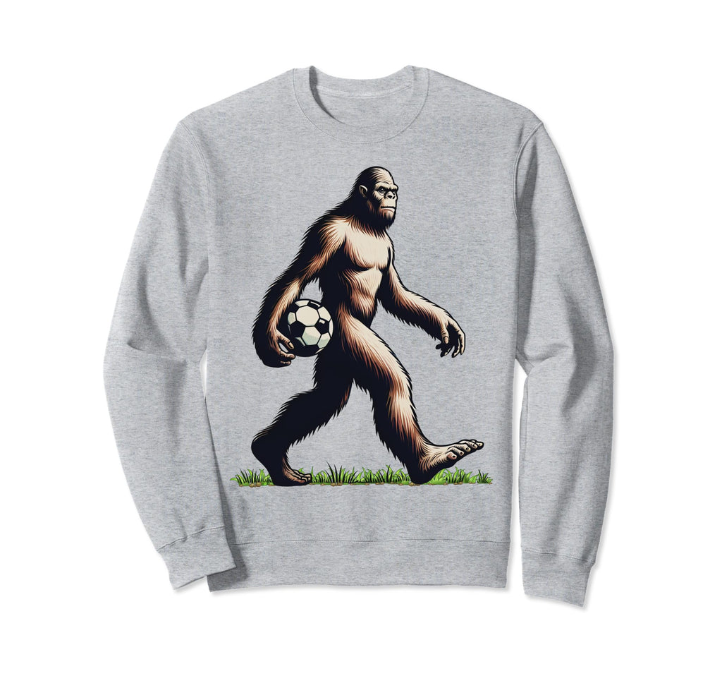 Funny Soccer Bigfoot Funny Sweatshirt - Minimalist Print Men Women