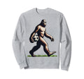 Funny Soccer Bigfoot Funny Sweatshirt - Minimalist Print Men Women