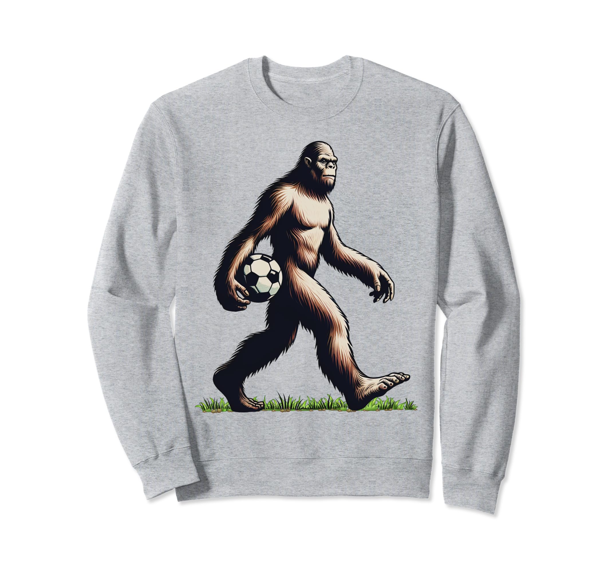 Funny Soccer Bigfoot Funny Sweatshirt - Minimalist Print Men Women