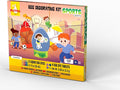 METMA 1999 Egg Decorating Sports Crafts - Complete Decorative Eggs Set with Liquid Dyes, Tablets, Stickers, Egg Spinner and More - Fun Easter Egg Dye Kit Arts and Crafts for Kids(Sports)