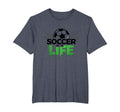 Soccer Is Life Passionate Fan Sports T-Shirt - Streetwear Style for Adults