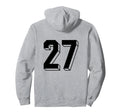 Number 27 Backside 80S 90S Team Jersey Hoodie - Novelty Apparel Men Women
