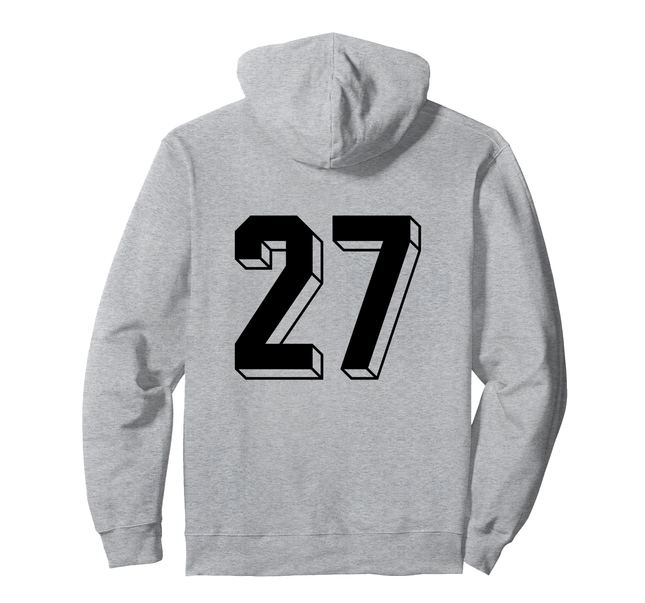 Number 27 Backside 80S 90S Team Jersey Hoodie - Novelty Apparel Men Women