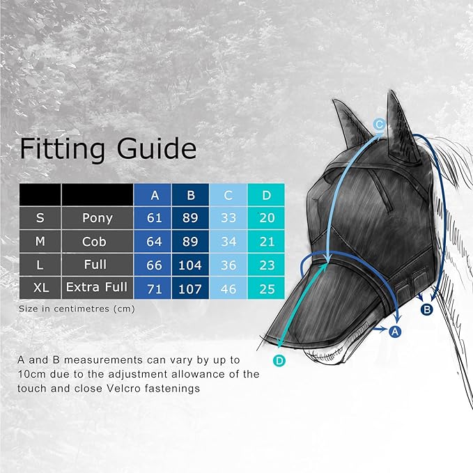 Harrison Howard CareMaster UV-Proof Great Air Flow Fly Mask Standard with Ears Silver/Black Retro