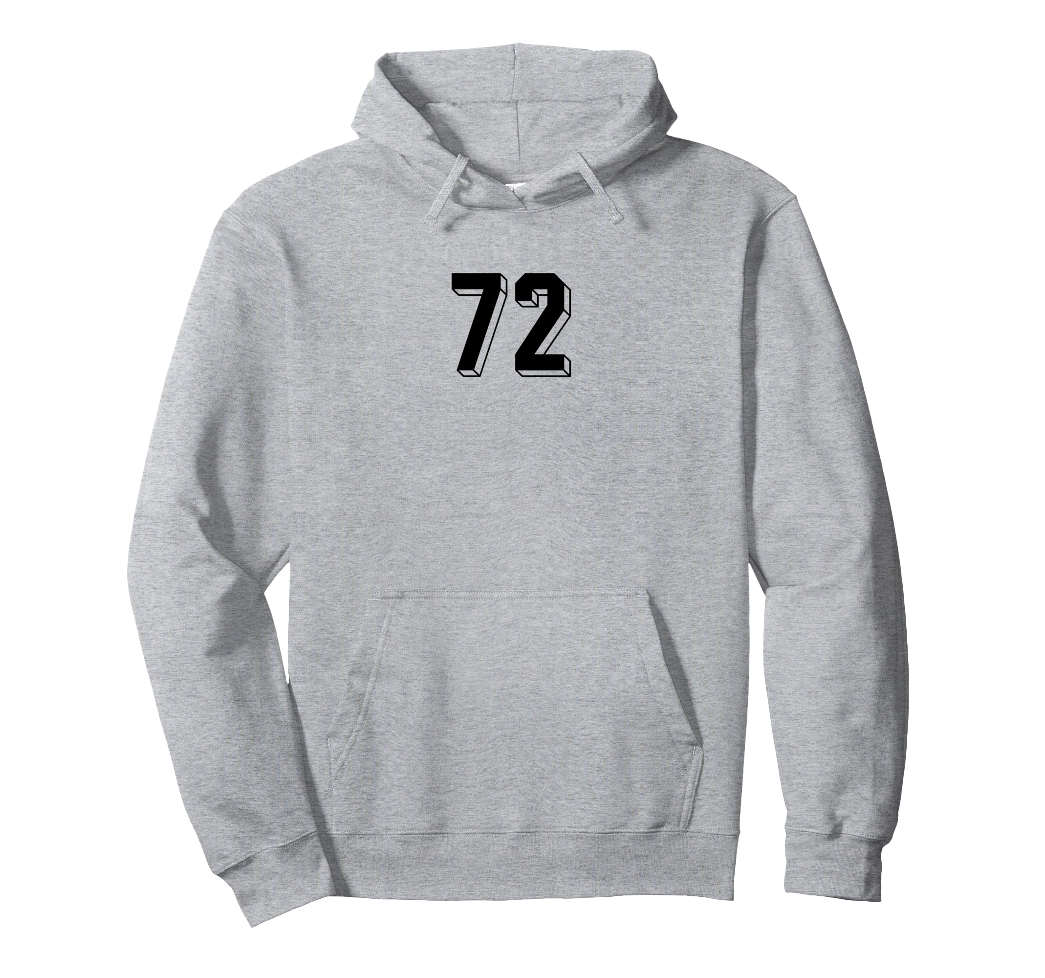 Number 72 80S 90S Soccer Team Jersey Hoodie - Graphic Print Men Women