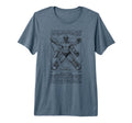 Ice Hockey Goalie Goalkeeper Vitruvian T-Shirt - Aesthetic Graphic Unisex