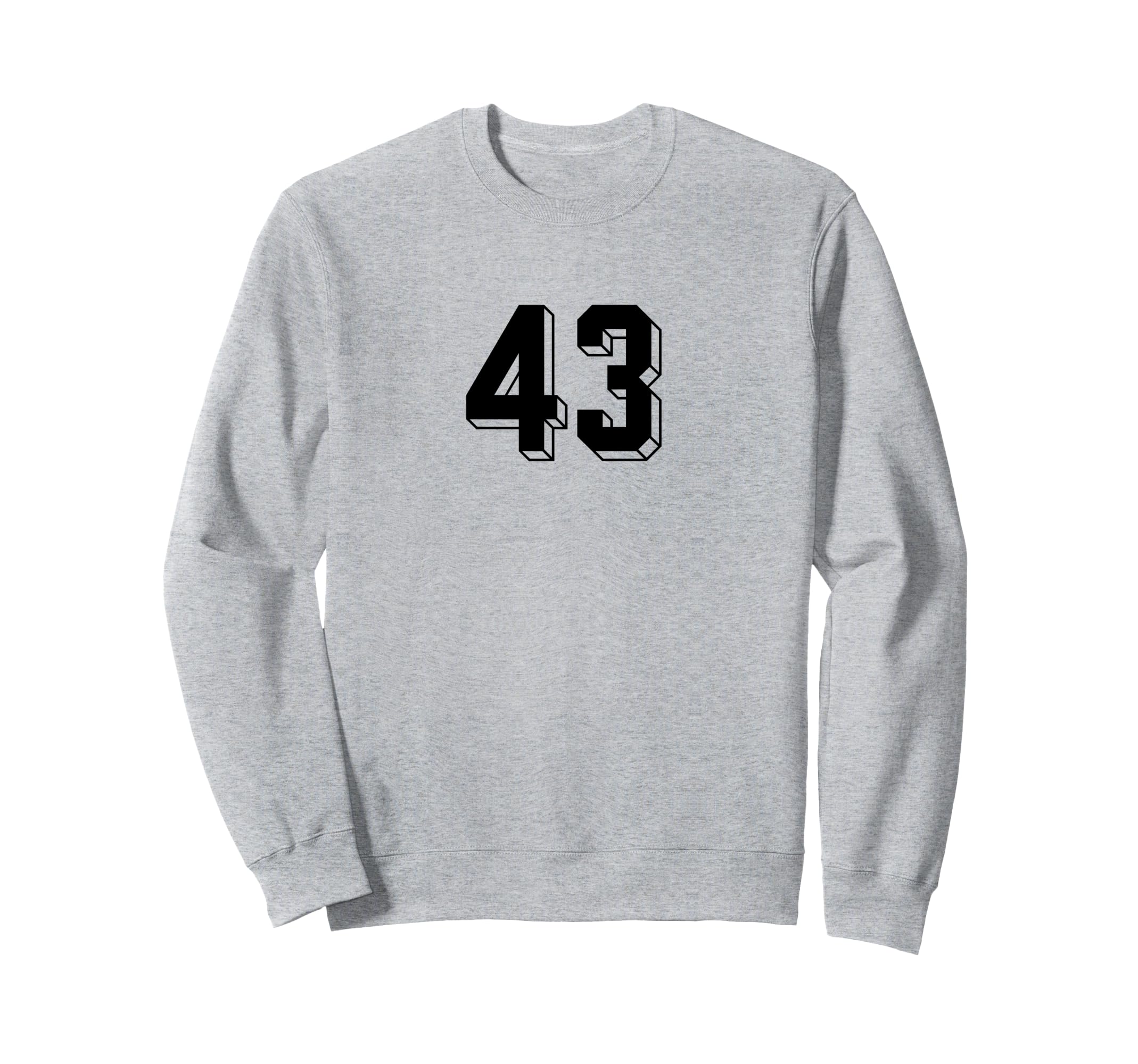 Number 43 80S 90S Soccer Team Sweatshirt - Casual Everyday Wear Unisex